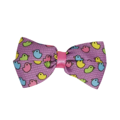 Cherish Hair Bow - Colourful Birds 7.5cm