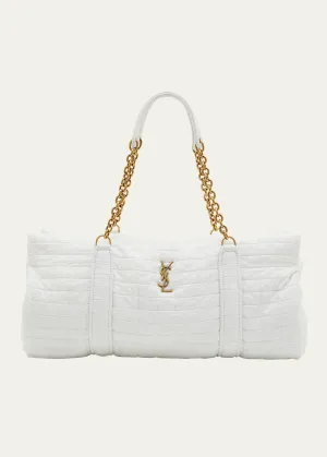 Gloria YSL Quilted Wool Duffel Bag