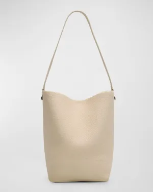 Hook Medium North-South Tote Bag in Grained Calfskin