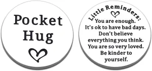Inspirational Get Well Soon Stress Relief Gifts for Women Men Son Daughter Stocking Stuffers for Women Men Teens Boys Girls Friend Adults Pocket Hug Graduation Birthday Mental Health Gifts for Friends
