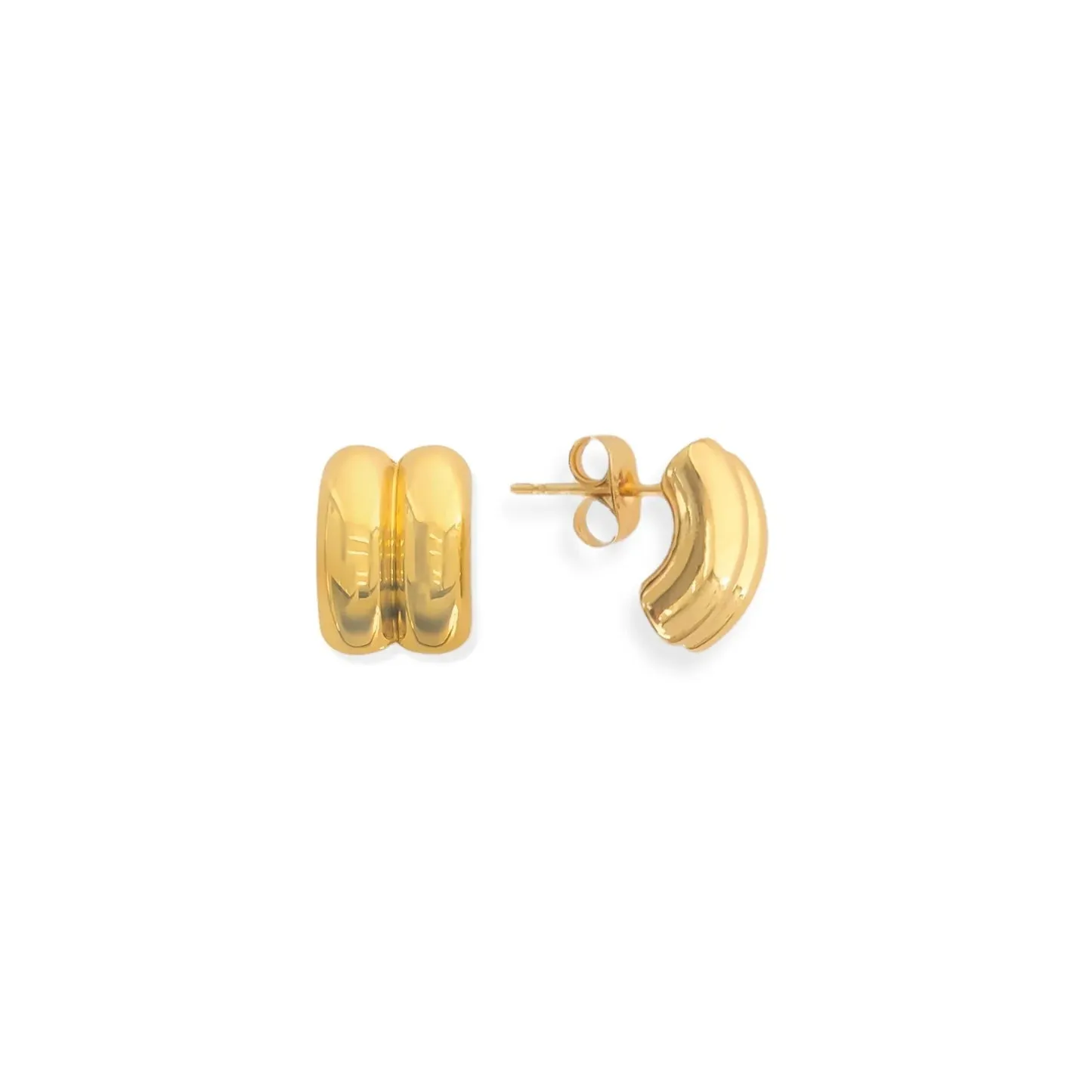 Mini Double Layer Stud Earrings